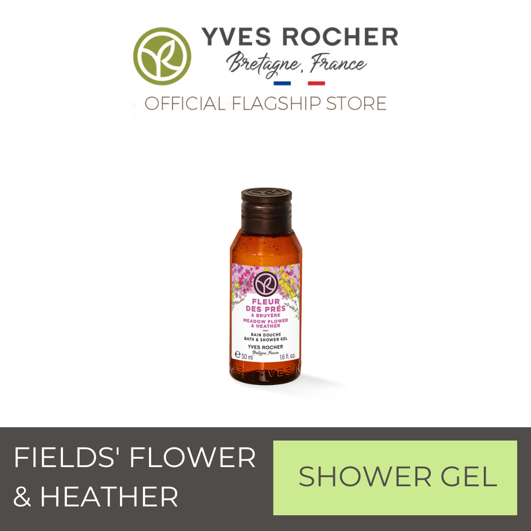 YVES ROCHER BATH AND SHOWER GEL FIELDS' FLOWER & HEATHER 50ML - 71366