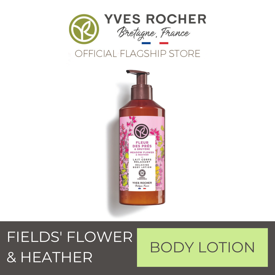 YVES ROCHER BODY LOTION FIELDS' FLOWER & HEATHER 390ML - 67060