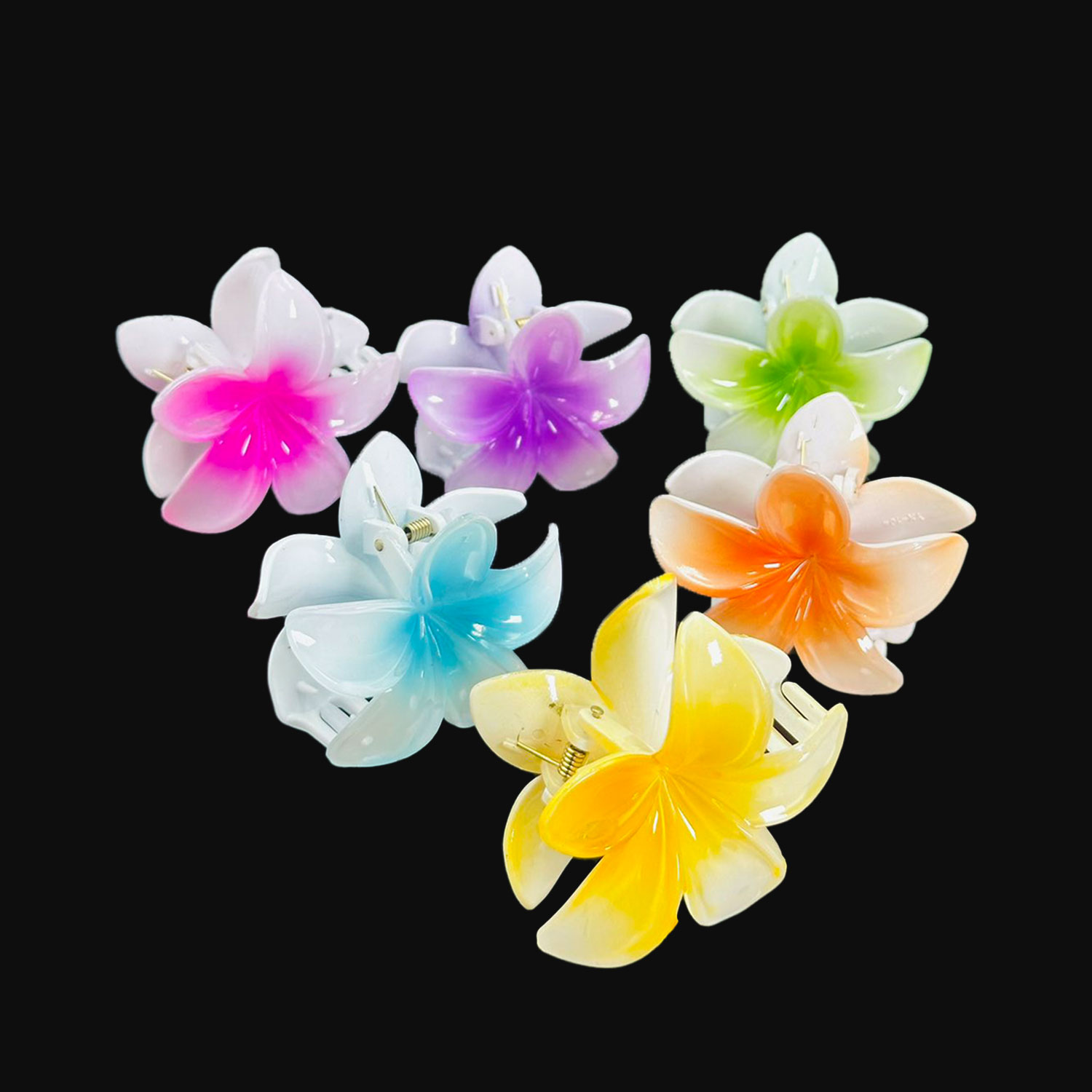 2 color Flower clip