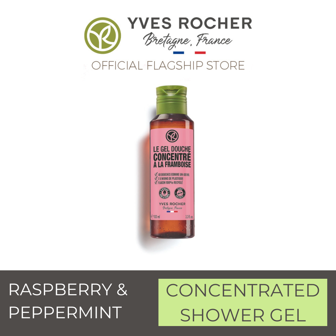 YVES ROCHER CONCENTRATED SHOWER GEL RASPBERRY PEPPERMINT PEPPERMINT 100ML - 78289