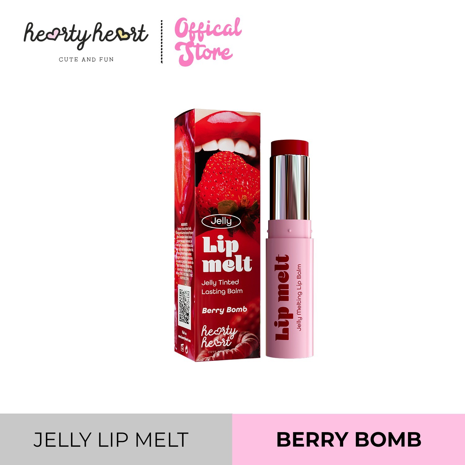 Hearty Heart Jelly Glasting Melting Lips