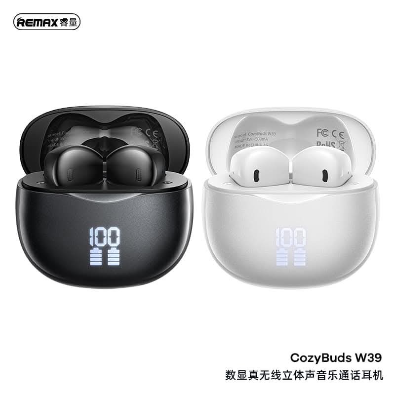 REMAX---COZYBUDS W39 5.4 DIGITAL DISPLAY TRUE WIRELESS STEREO EARBUDS FOR MUSIC & CALL