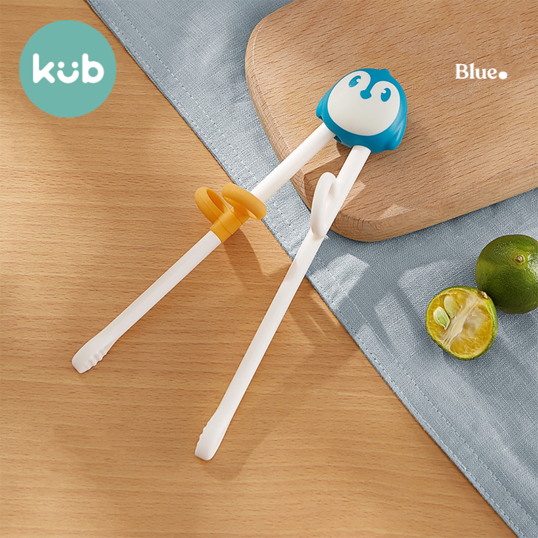 KUB Penguin Chopsticks Training Set - Blue