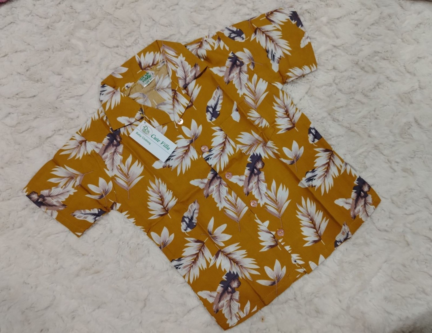 (Buy 2 - get 25% off) Cute Villa Summer Shirt Dark Orange