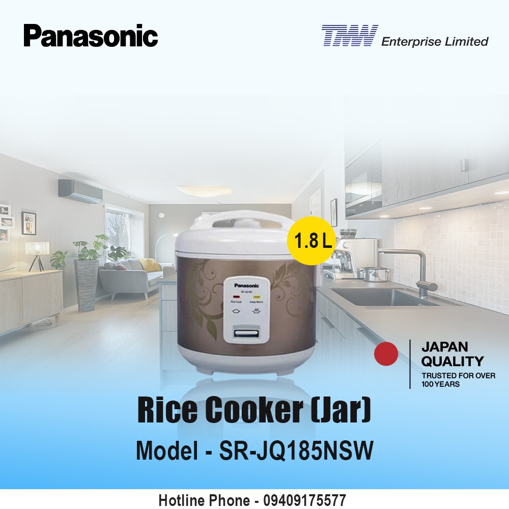 Panasonic Rice Cooker (Jar) (SR-JQ185NSW )