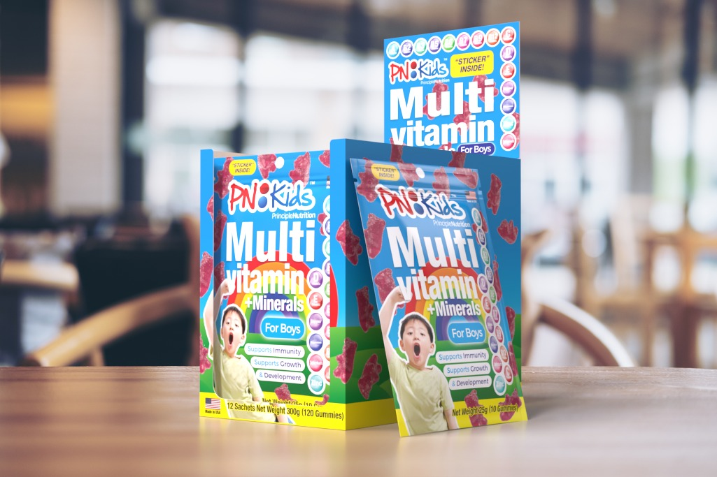 PN Kids Multivitamin + Minerals Gummies For Boys - 12 Sachets