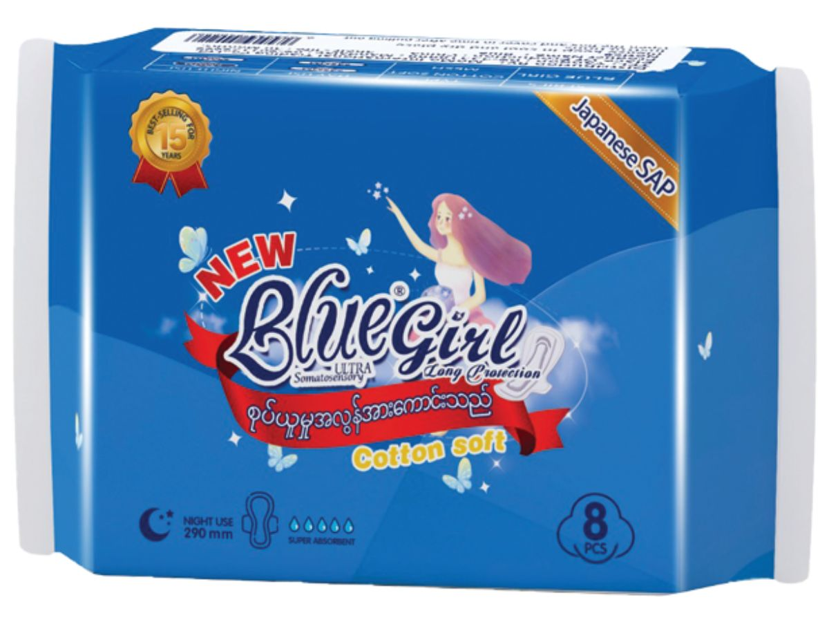 Blue Girl Cotton Sanitary Pads