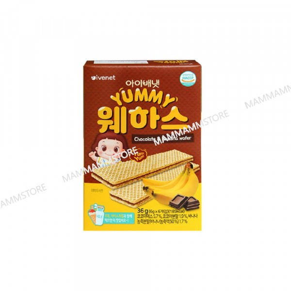 Ivenet Yummy Wafer (Chocolate&Banana)