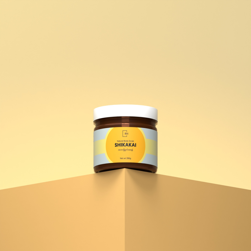 The Mix By Su-Shikakai Scrub( 390g) with container