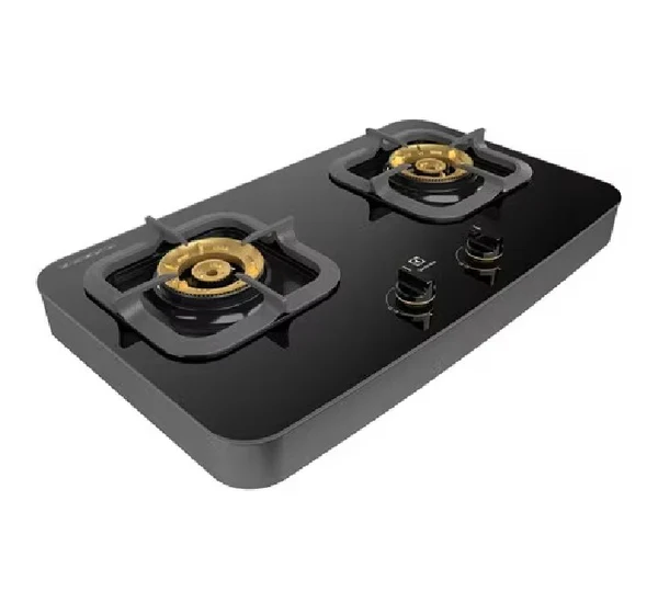 Electrolux 4.2kW/4.2kW / Table Top Gas Hob/ 2 Bunners/ Glossy Black Glass ETG7286GKR