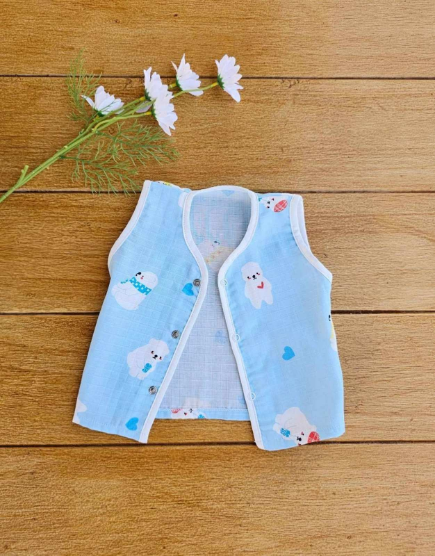 (Buy 2 - get 10% off) grace baby Gridလက်ပြတ် S Size