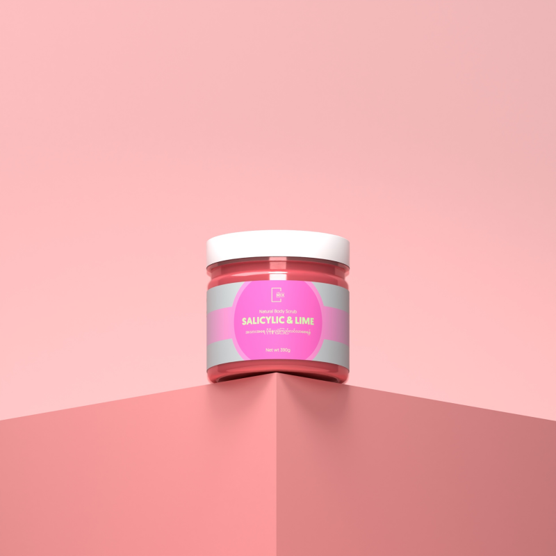 The Mix By Su-Salicylic & Lime Scrub (390g) with container