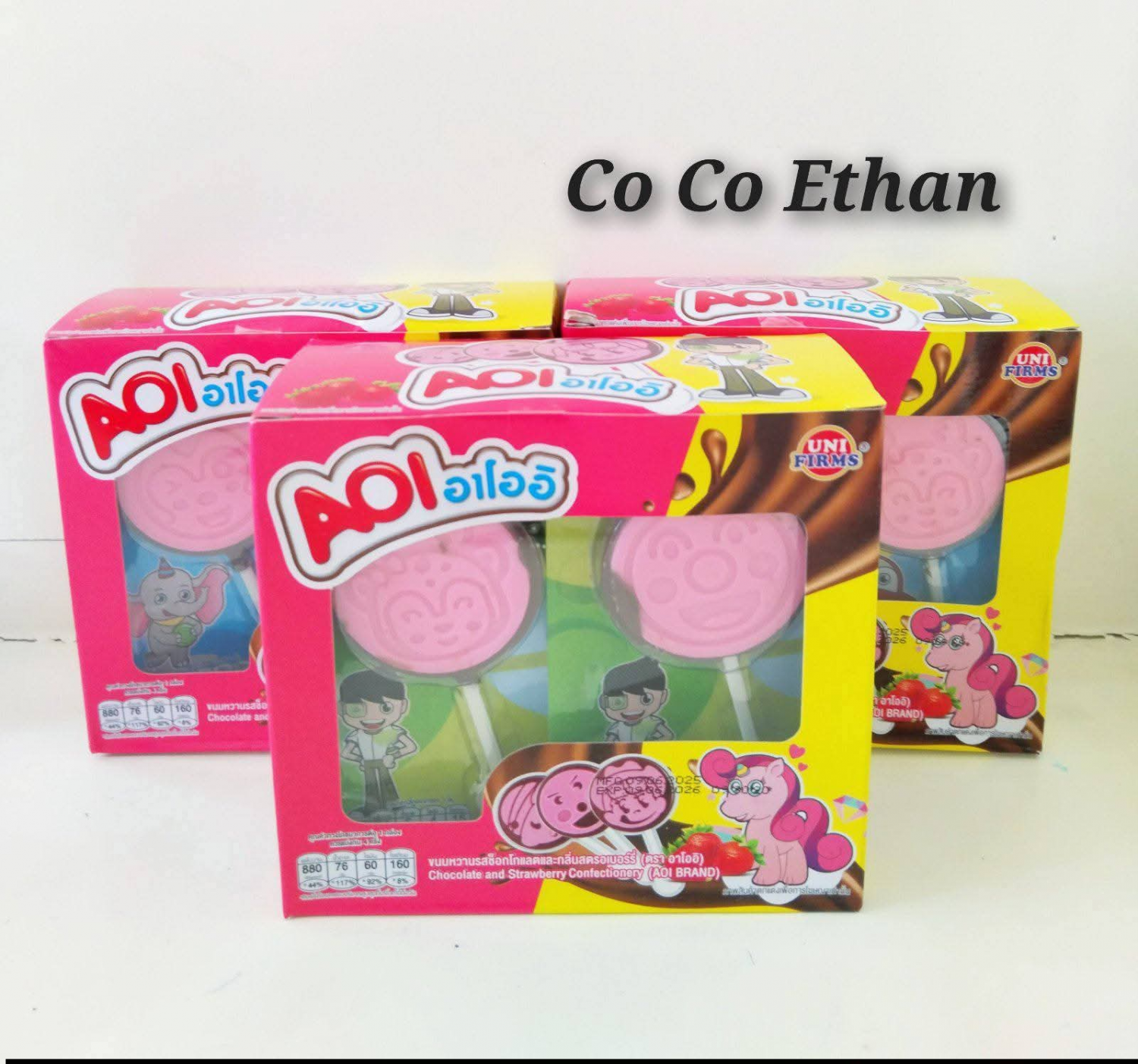 CO CO ETHAN Aoi chocolate and Strawberry