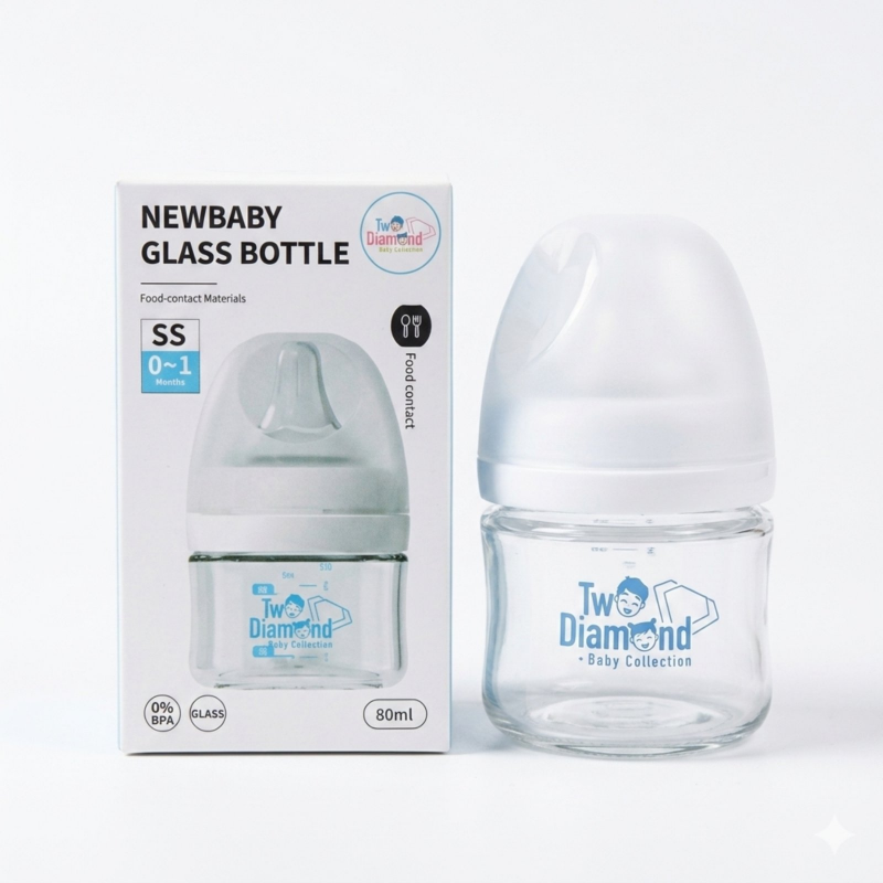 Baby Cele New Baby Glass Bottle SD(0-1)(80ml)