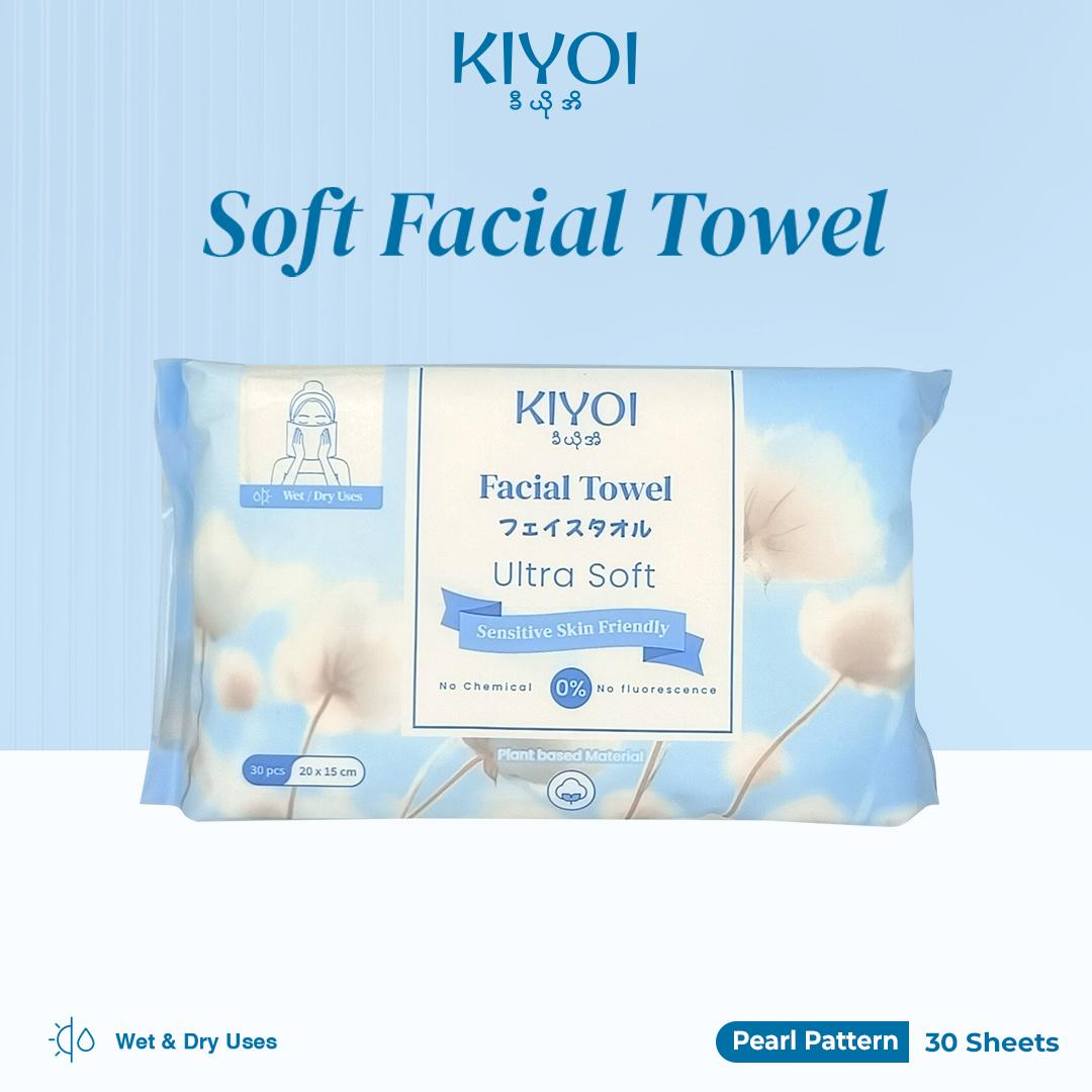 (Buy Any Item Above 15000 Get Kiyoi ½ Sponge Cotton Pad)Kiyoi Facial Towel 30-02