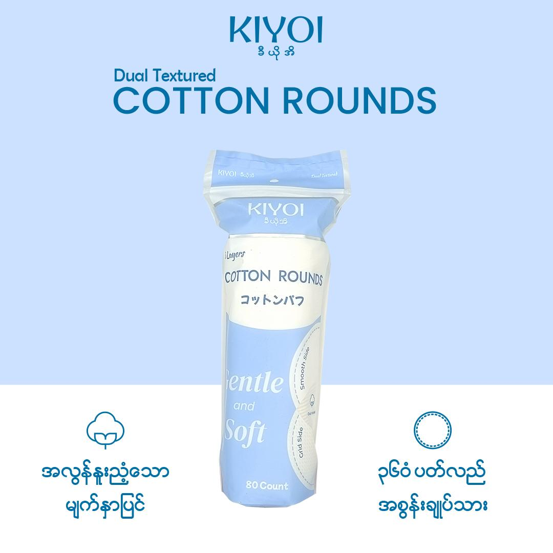 (Buy Any Item Above 15000 Get Kiyoi ½ Sponge Cotton Pad)Kiyoi Cotton Round 80-02