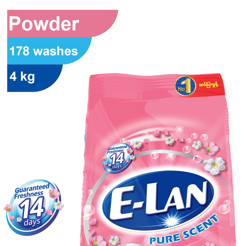 E-Lan Detergent Powder Pure Scent - 4kg