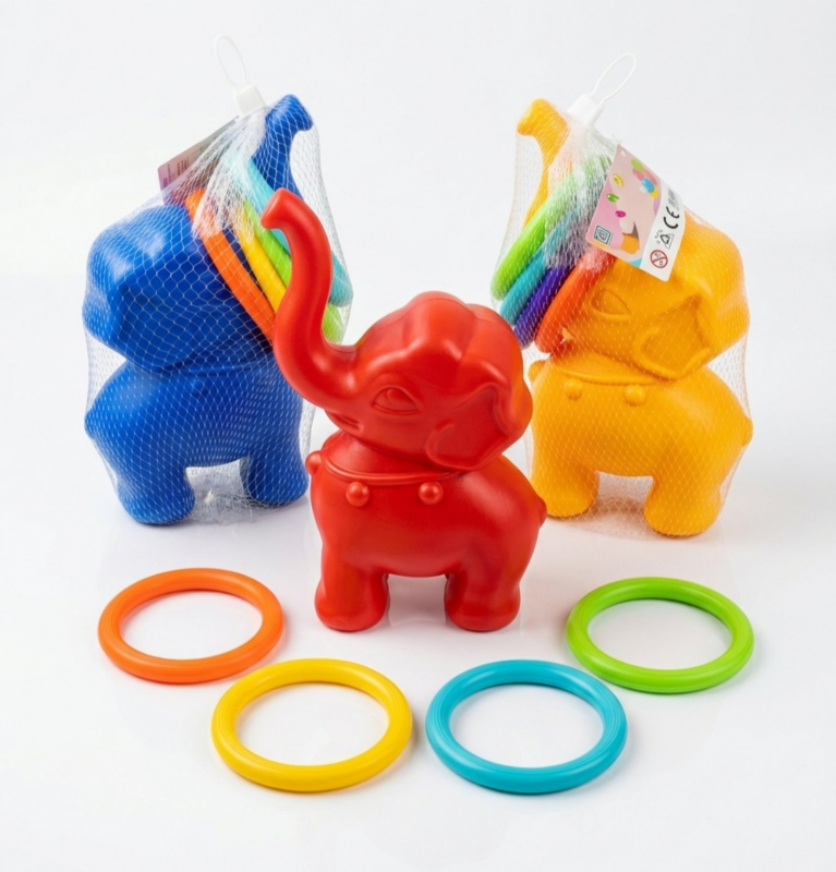 Baby Cele Elephant & Rainbow Ring