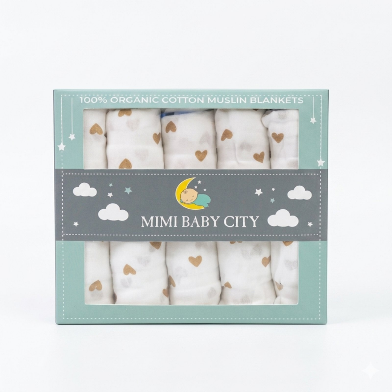 Baby Cele Mi Mi baby city ချည်သားအနှီး(5pcs)