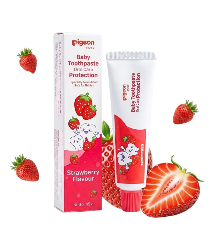 Baby Cele Pigeon Baby Toothpaste (45g) Strawberry