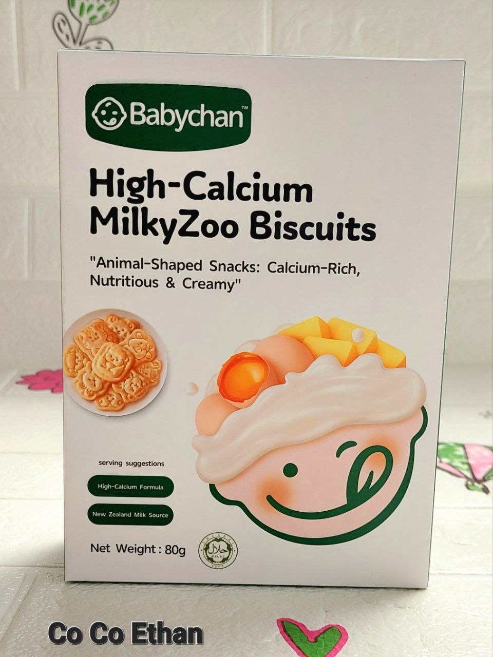 Co Co Ethan High-Calcium MilkyZoo Biscuit - 80g