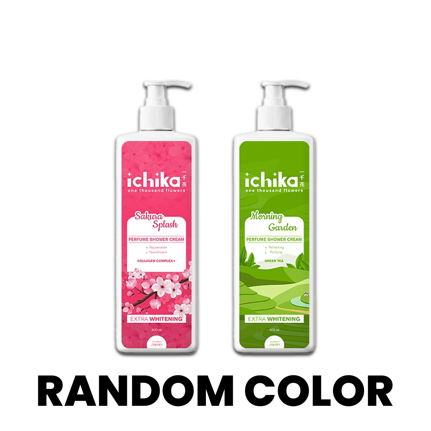 Ichika Perfume Shower Cream-500ml(Random)