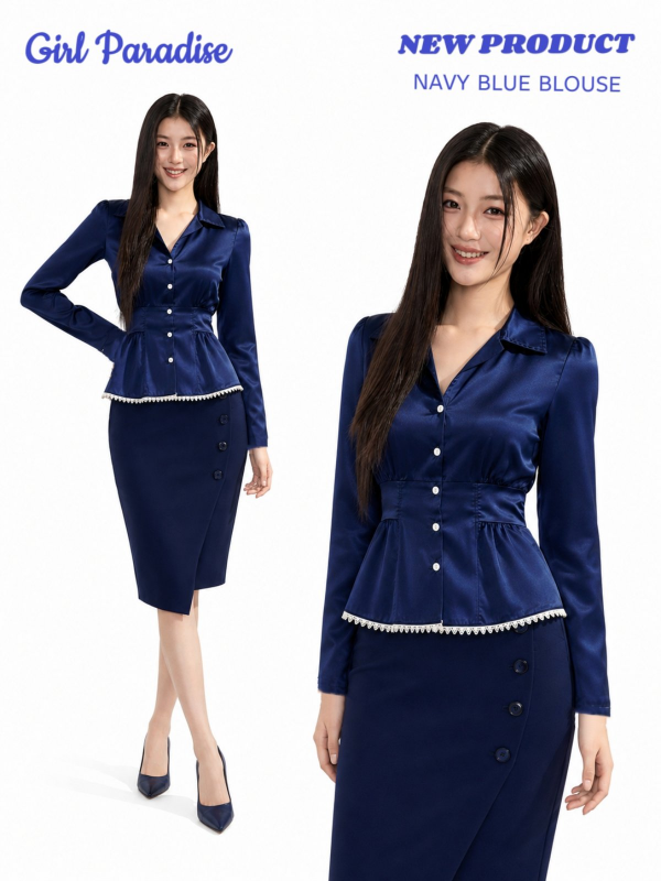 (Buy 2 , Get 20% off) Girl Paradise Crystal Grace Blouse