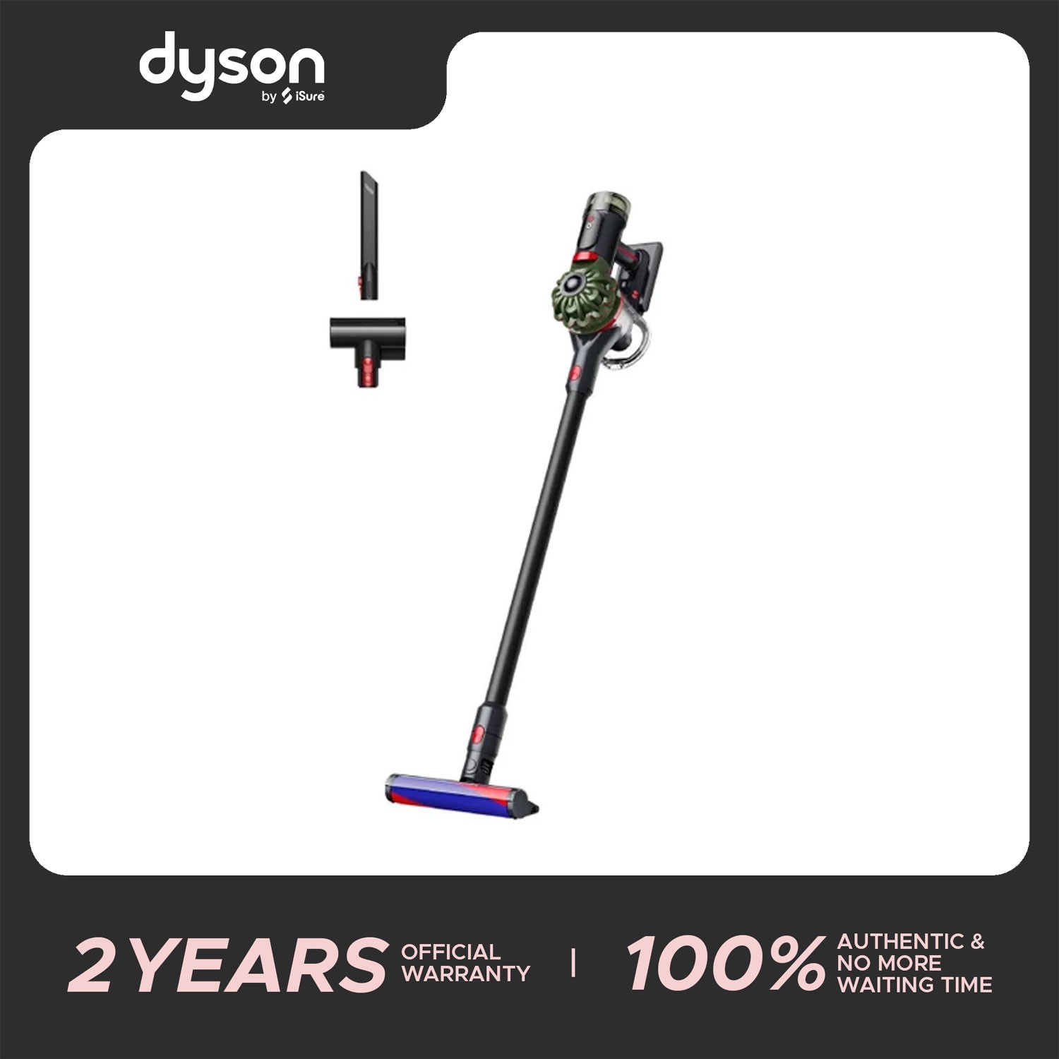 Dyson V8 Cyclone cordless vacuum (Black/Green)
