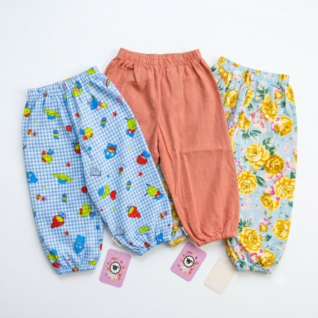 Baby Cele Cotton pants(3pcs) 3T (2yto3y+)