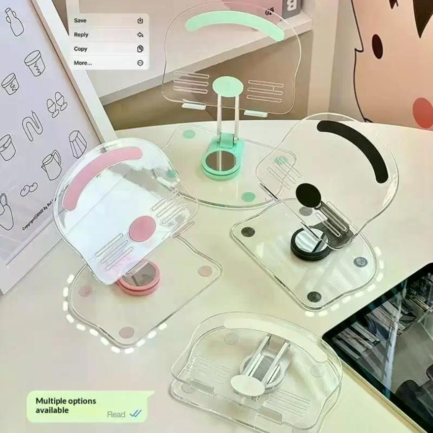 Lucky Bunny Foldable Clear Acrylic Phone & Tablet Stand