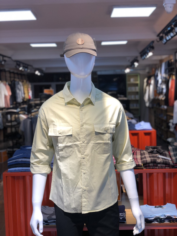 V Smart 2 Pocket Classic Shirt(cl001003) Size - M