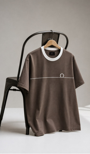 Linear Contrast Tee – M607001TE