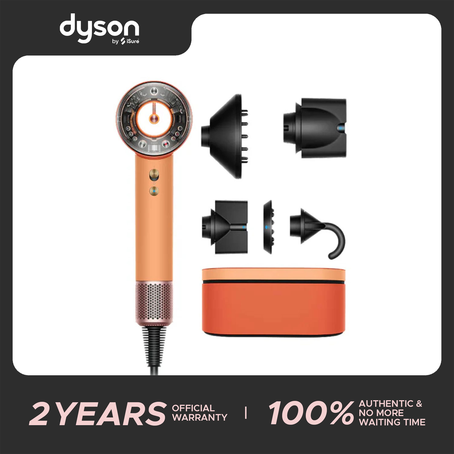 Dyson Supersonic Nural™ hair dryer(Ceramic Apricot/Topaz)