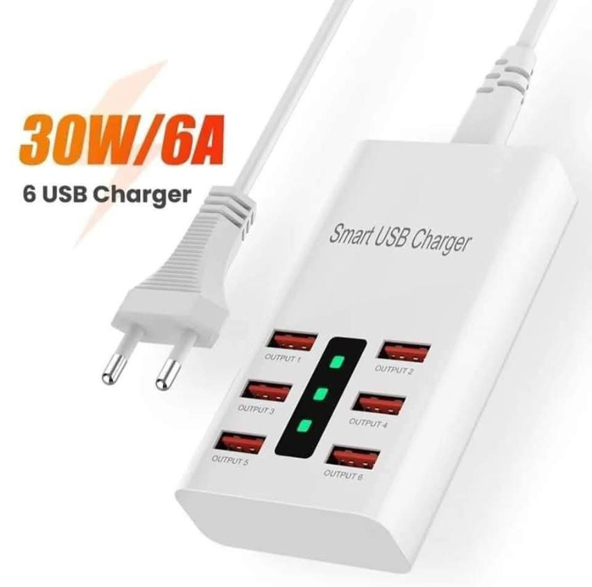 Lucky Bunny Smart USB 6-Port Charger