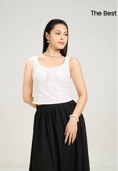 Front Tie Sleeveless Blouse –W601002C