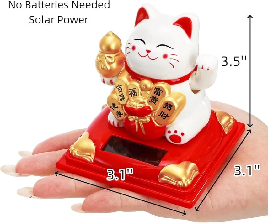 Lucky Bunny Solar Lucky Cat – Moving Lucky Cat ‎