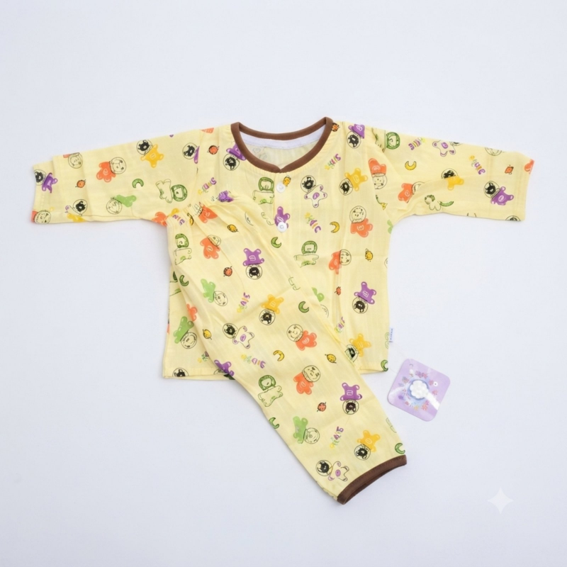 Baby Cele Cartoon  Diaper Set Long 1T (6mto1y+)