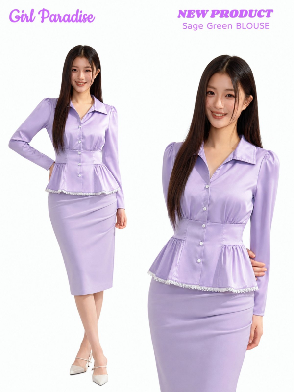 (Buy 2 , Get 20% off) Girl Paradise Crystal Grace Blouse