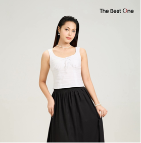 Front Tie Sleeveless Blouse  W601002C