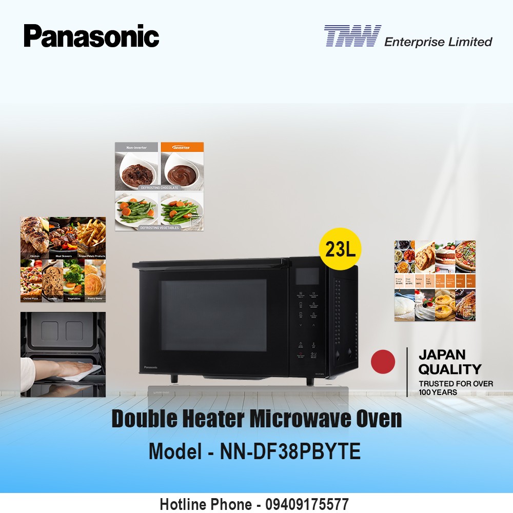 Panasonic Double Heater Microwave Oven-NN-DF38PBYTE