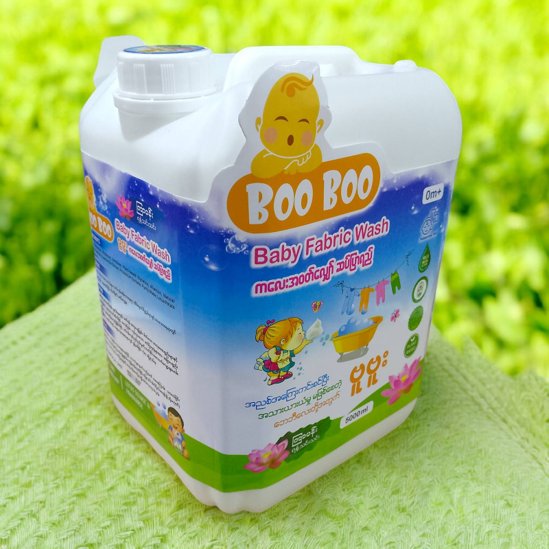 Baby Cele Boo Boo Baby Fabric Wash (5000ml)(ကြာပန်း)(0m+)