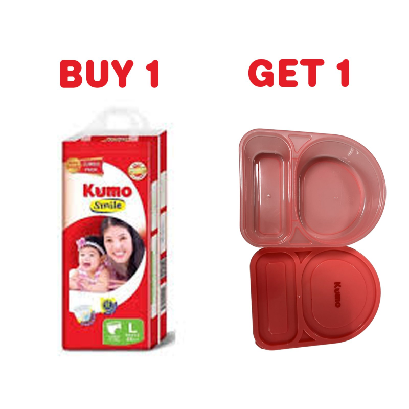 ( Buy 1 get 1 lunchbox) - Kumo Smile Super Jumbo Diaper