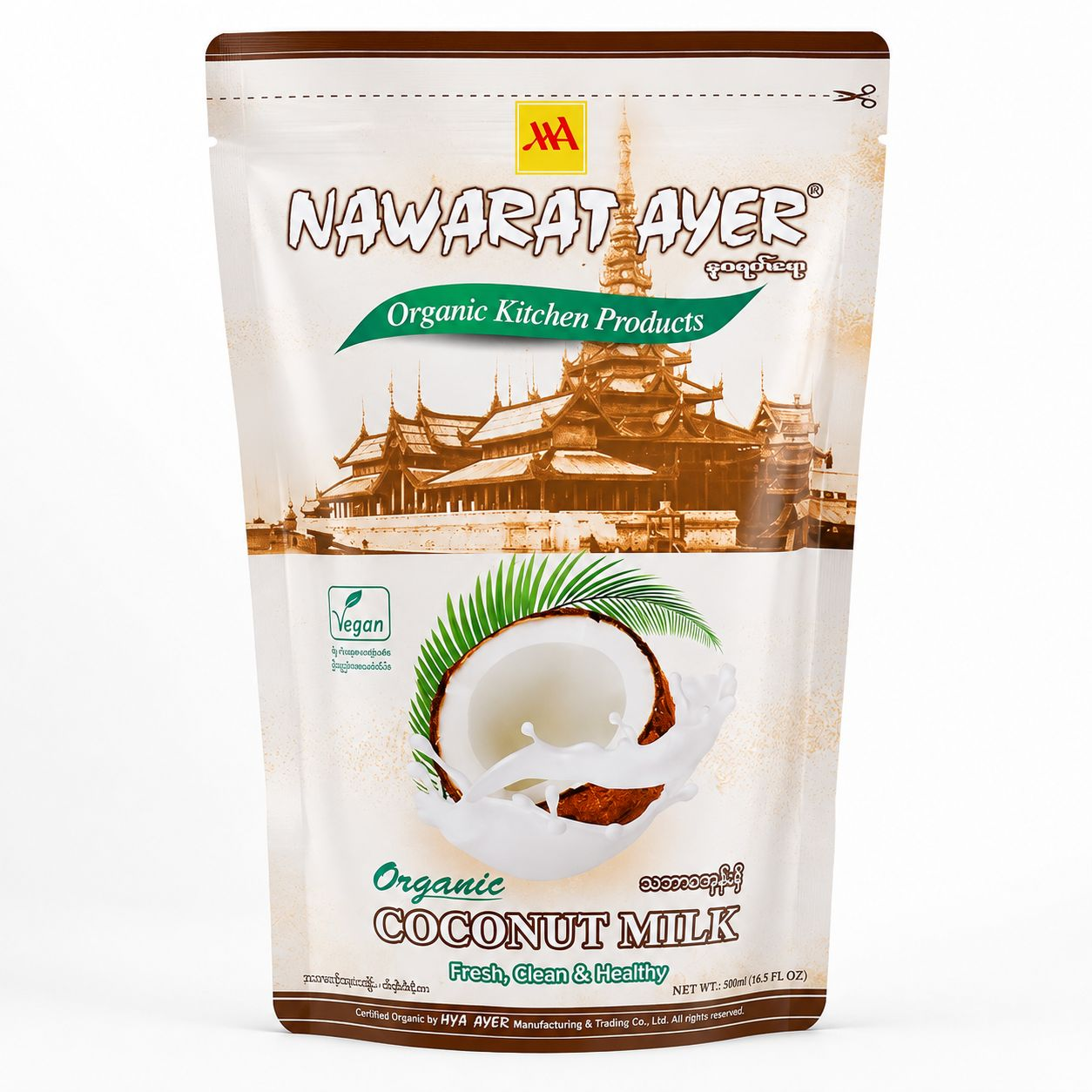 Nawarat Ayer Organic Coconut Milk 165Ml