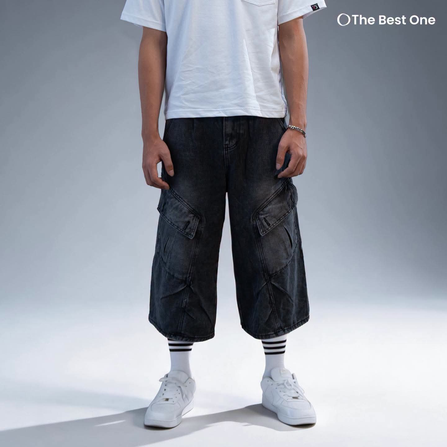 Washed Cargo Jorts - M608001SHP