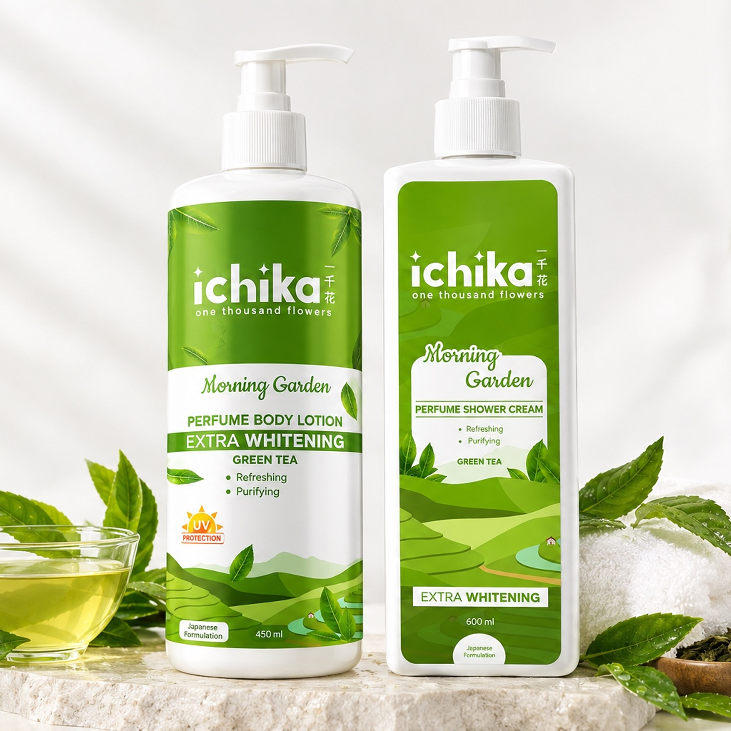 Ichika Morning Garden Lotion & Shower Set