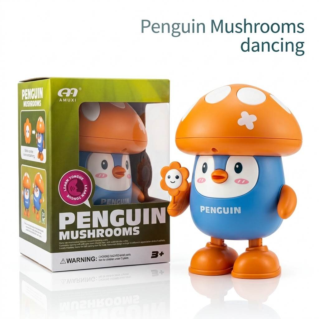 Baby Cele Penguin Mushroom Dancing