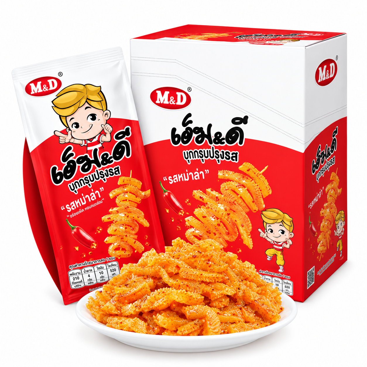 M&D Konjac Snack မာလာအစပ်အရသာ