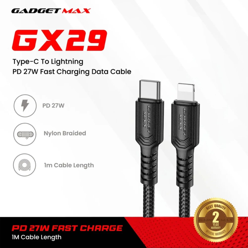 GADGET MAX GX29  Tуpe-C To Lightning PD 27W Fast Charging Data Cable