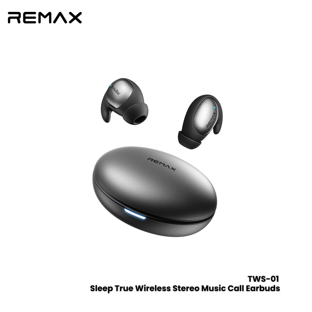 REMAX---TWS-01 5.4 SLEEP TRUE WIRELESS STEREO MUSIC CALL EARPHONES (253761)(NPL-1/2026) - 01030184BG
