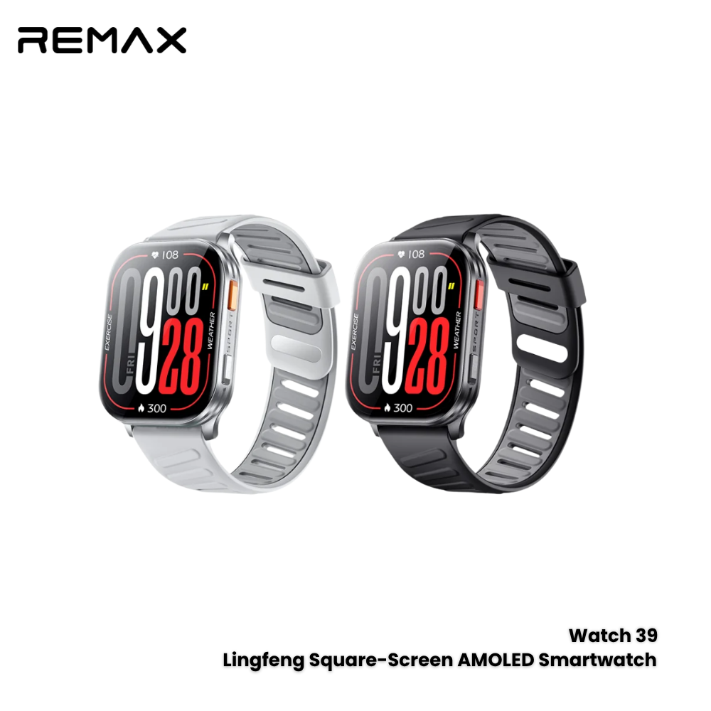 REMAX---WATCH 39 AMOLED LINKFUN SQUARE SCREEN SMART WATCH (232209)(NPL-9/2026) - 01141335SIL
